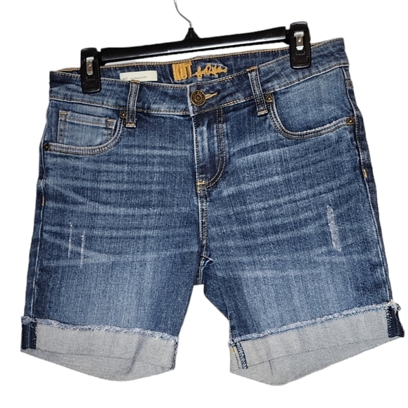 Kut from the kloth Katy boyfriend jean shorts. Cuffed. 6.5". Women's size 4. - Picture 1 of 15